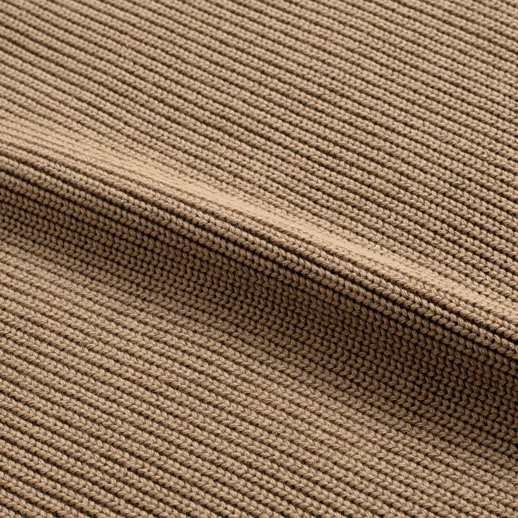 Ribbed Crewneck Sweater | Camel