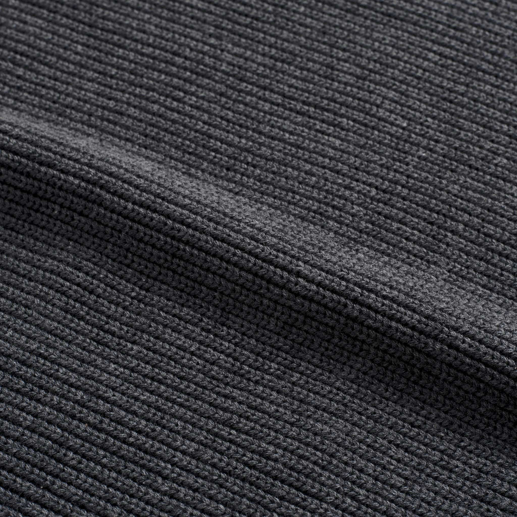Ribbed Crewneck Sweater | Charcoal