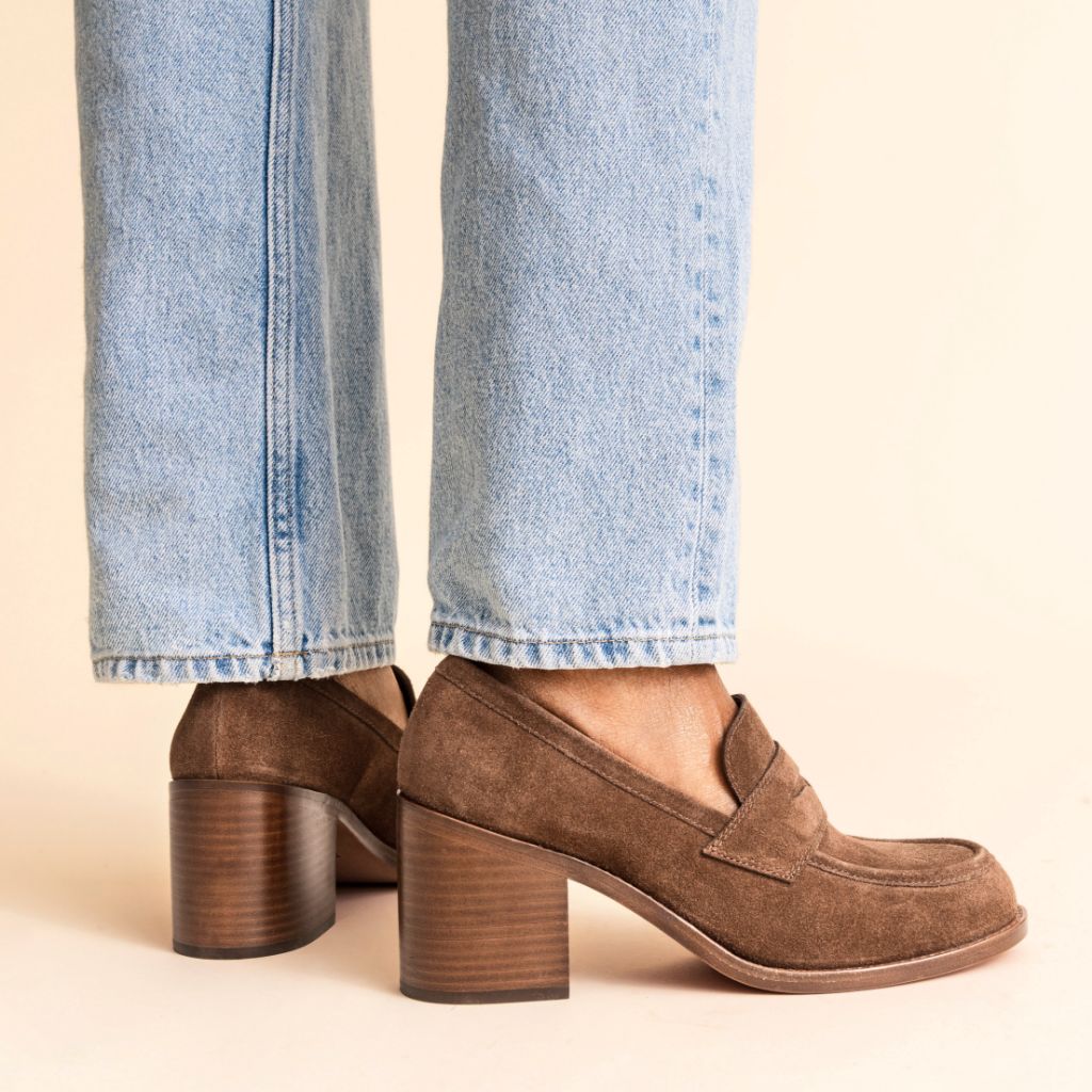 High Heel Penny | Sequoia Suede