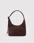 Mini Nylon Shoulder Bag - Coffee