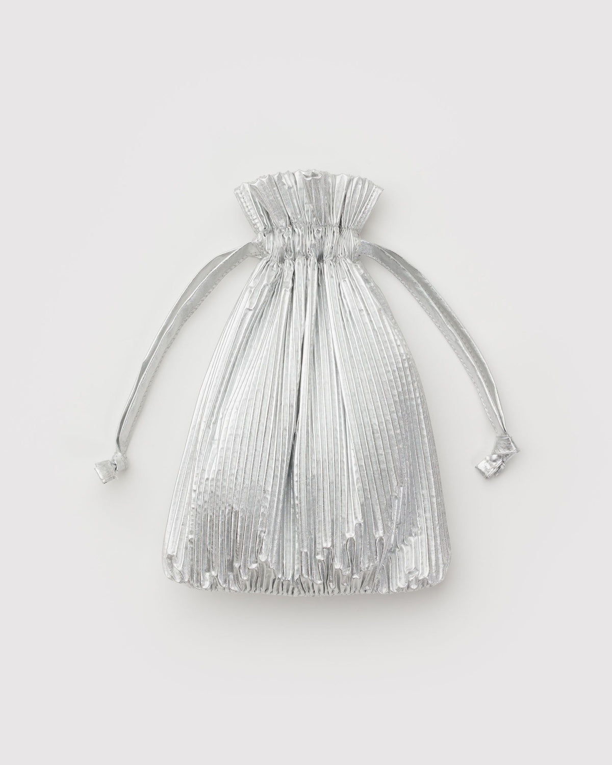 Pleated Baggu - Chrome Metallic - image 3