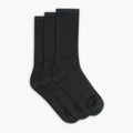 Women's Cotton Crew Sock | Charcoal 3-Pack