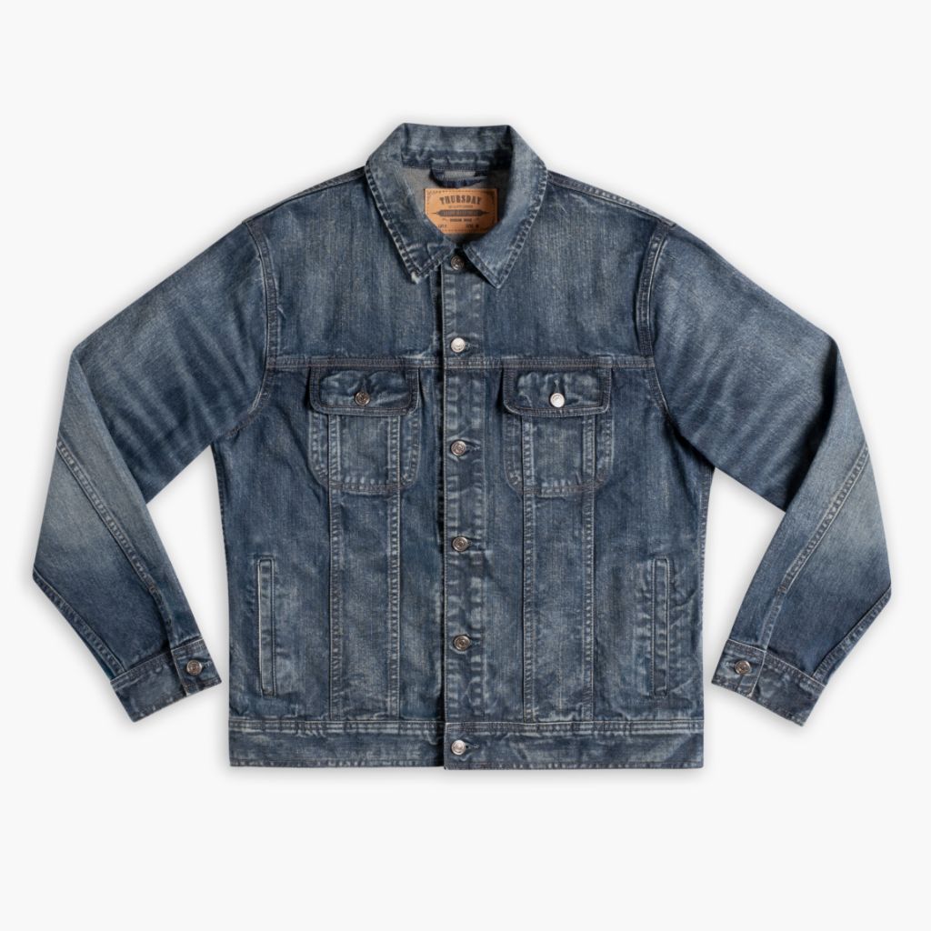 Denim Trucker Jacket | Faded Indigo