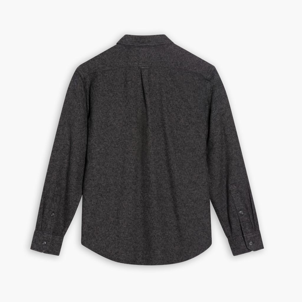 Summit Flannel Shirt | Black Herringbone
