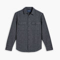 Summit Flannel Shirt | Blue Herringbone