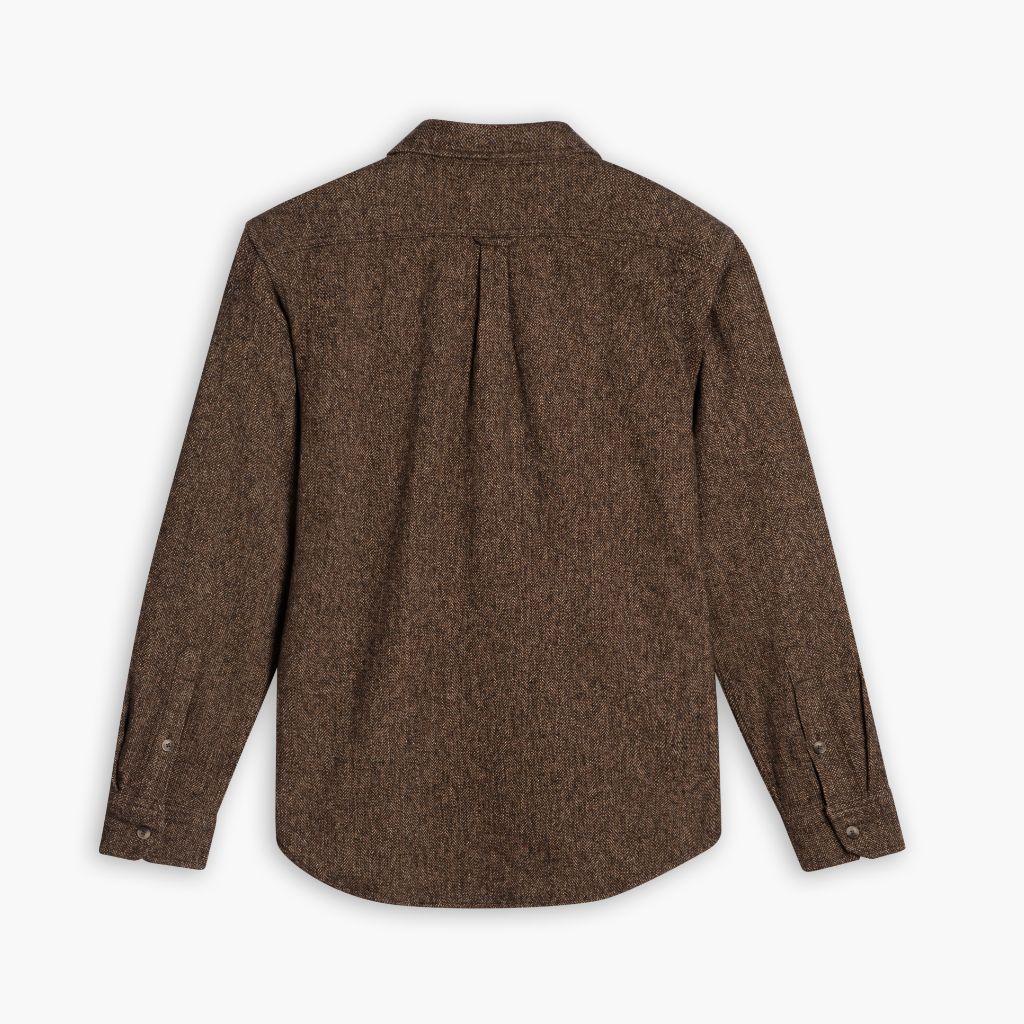 Summit Flannel Shirt | Brown Herringbone