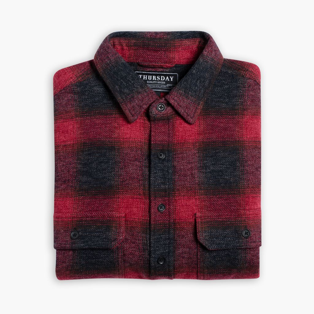 Summit Flannel Shirt | Red