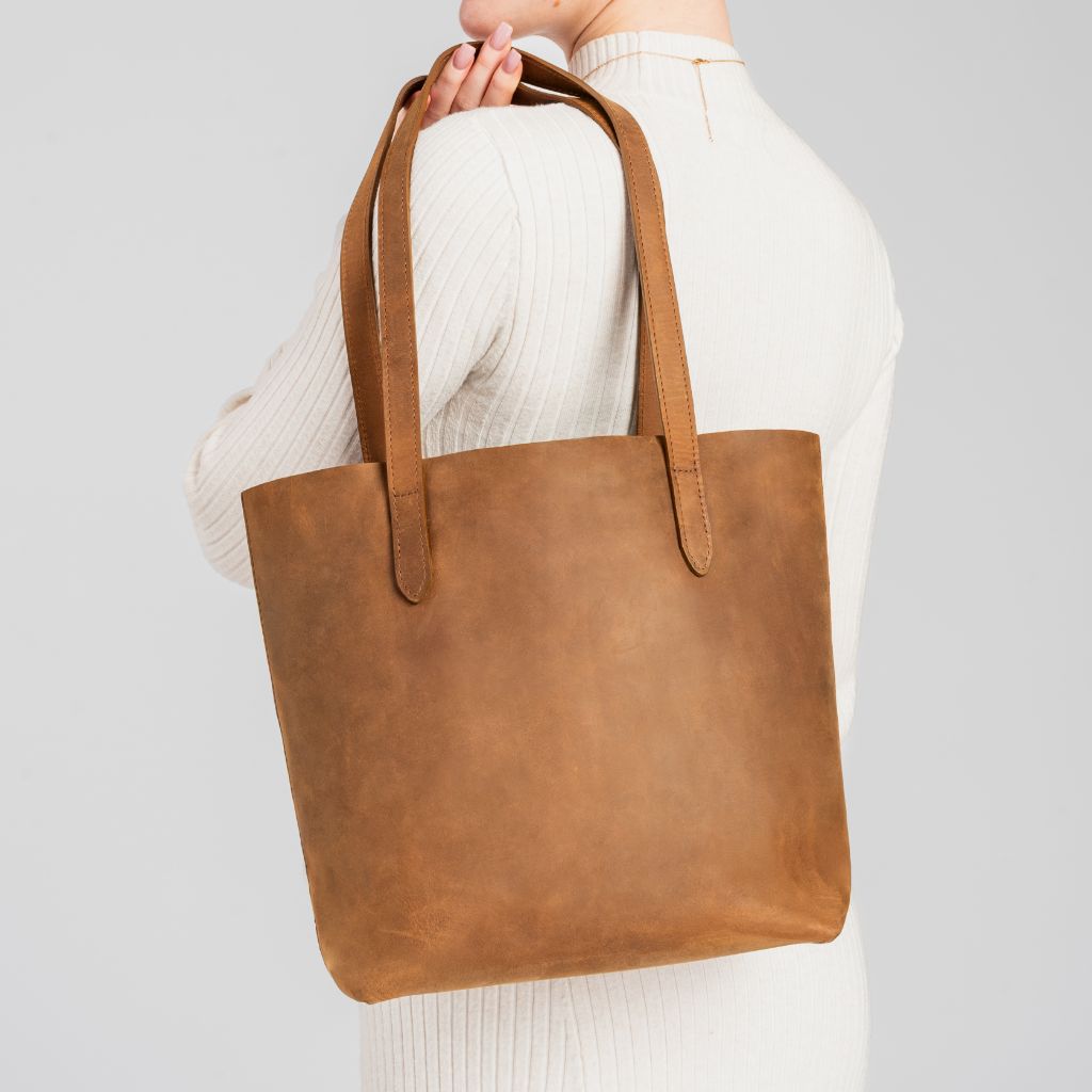 Everyday Tote | Vintage Cognac (M)
