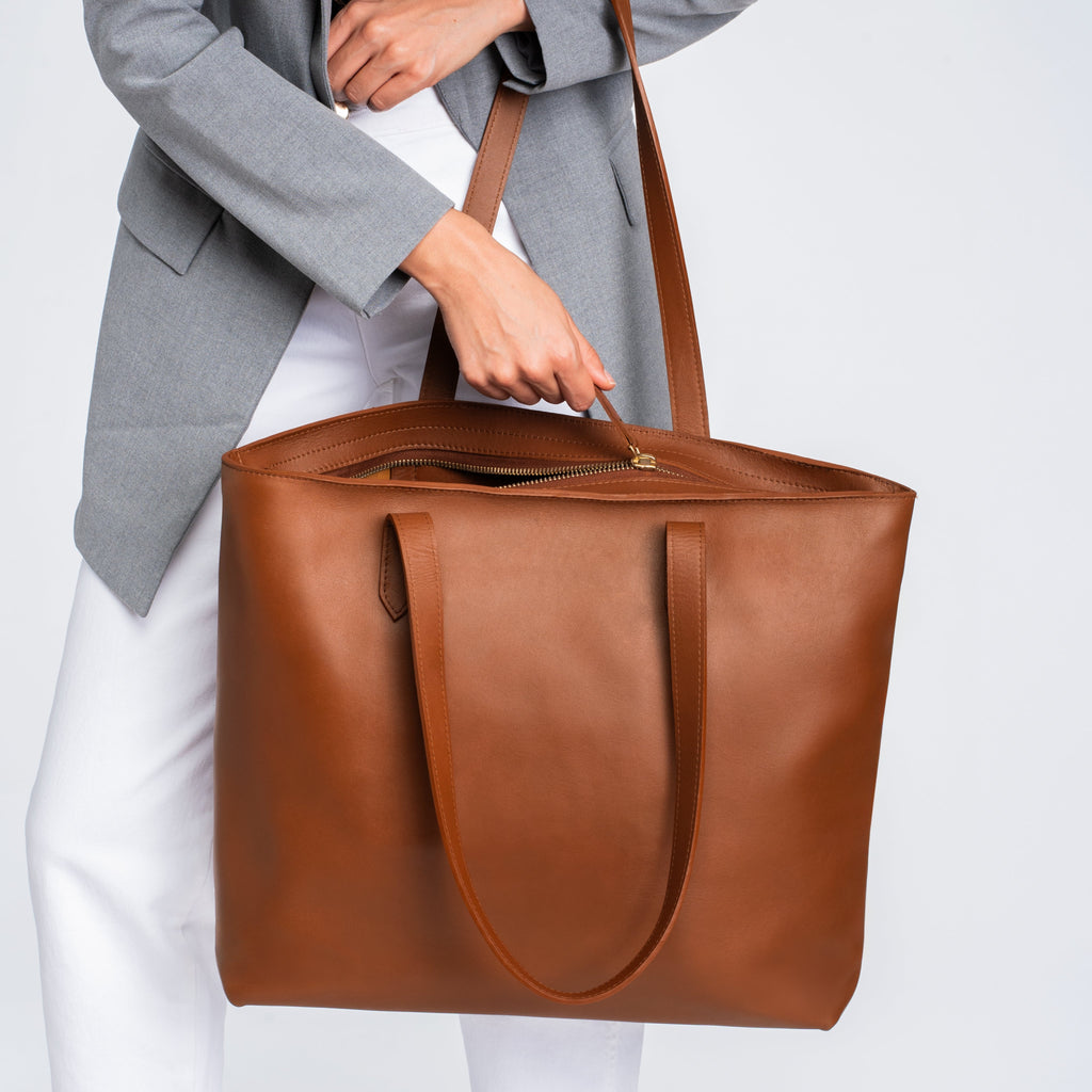 Everyday Tote | Cuero (XL) (Zipper)