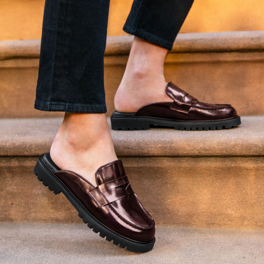 Penny Mule | Burgundy