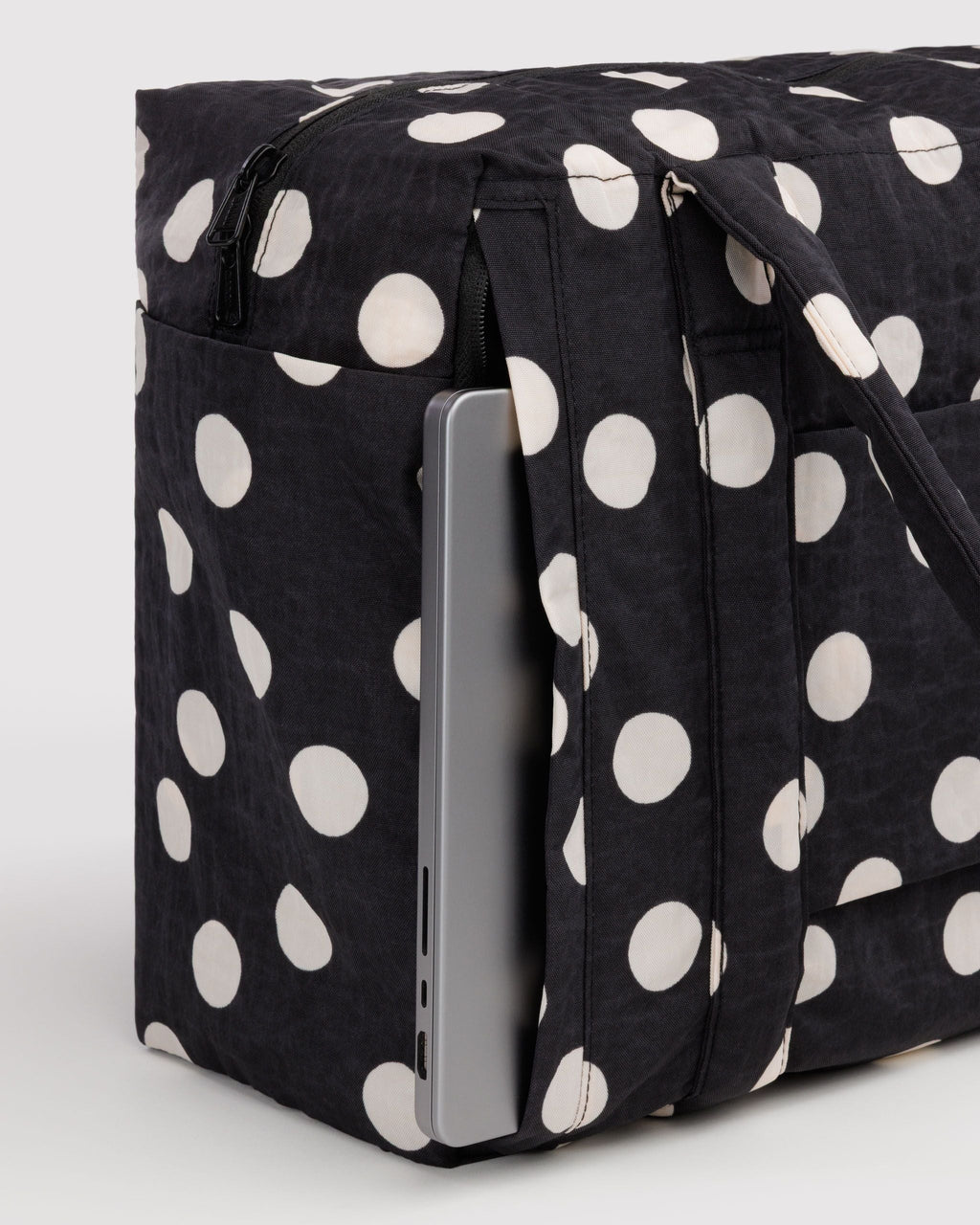 Small Cloud Carry-On - Black and Cream Polka Dot - image 4