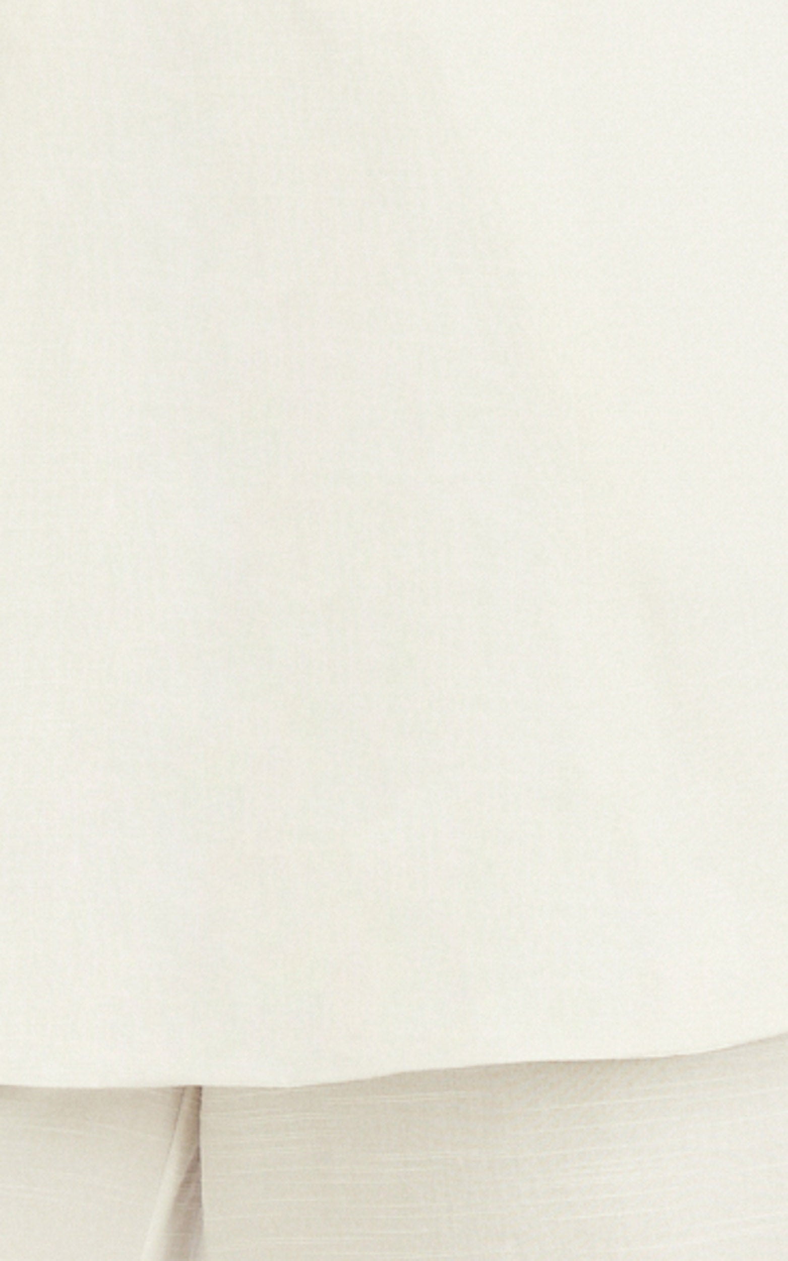 Isadora Two Piece Top and Pants Set - Strapless Longline Top and Wide Leg Pants Set in White