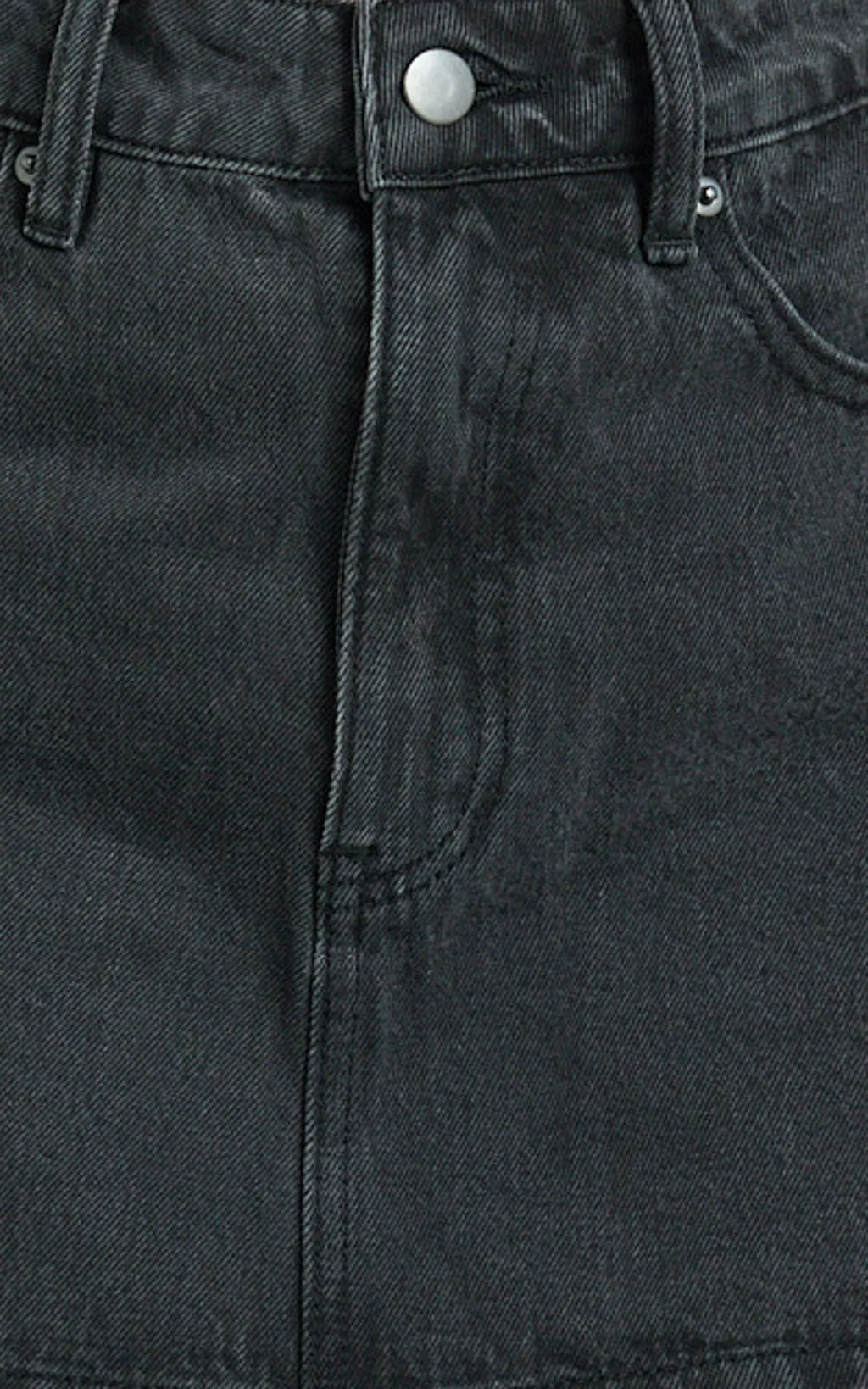 Harriet Skort - Mid Waisted Recycled Denim Skort in Black