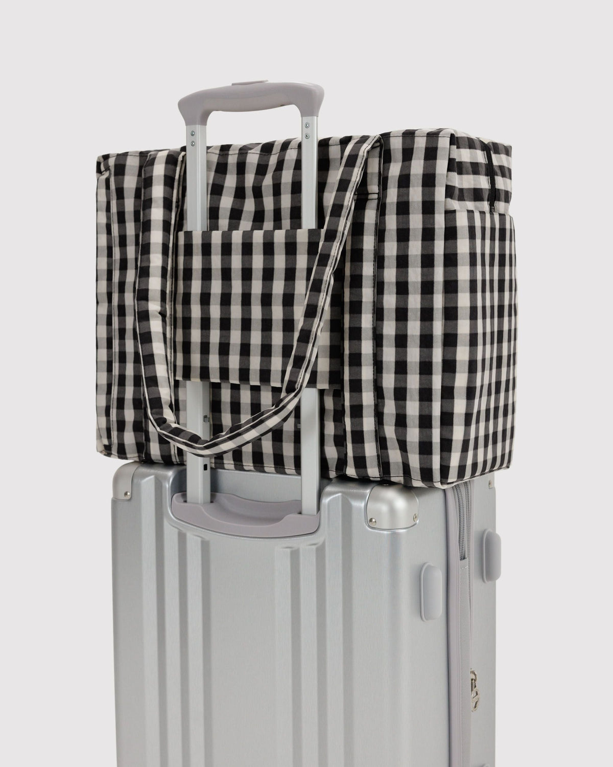 Small Cloud Carry-On - Black and Cream Gingham - image 2