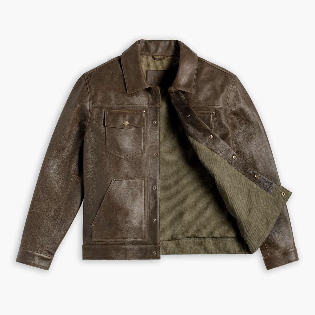 Roughout Cruiser Jacket | Dark Olive