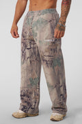 2094 Tree Camo No Cuff Sweats, straight-leg and heavyweight terry — relaxed, comfortable, and durable for everyday wear or workouts in color Beige 