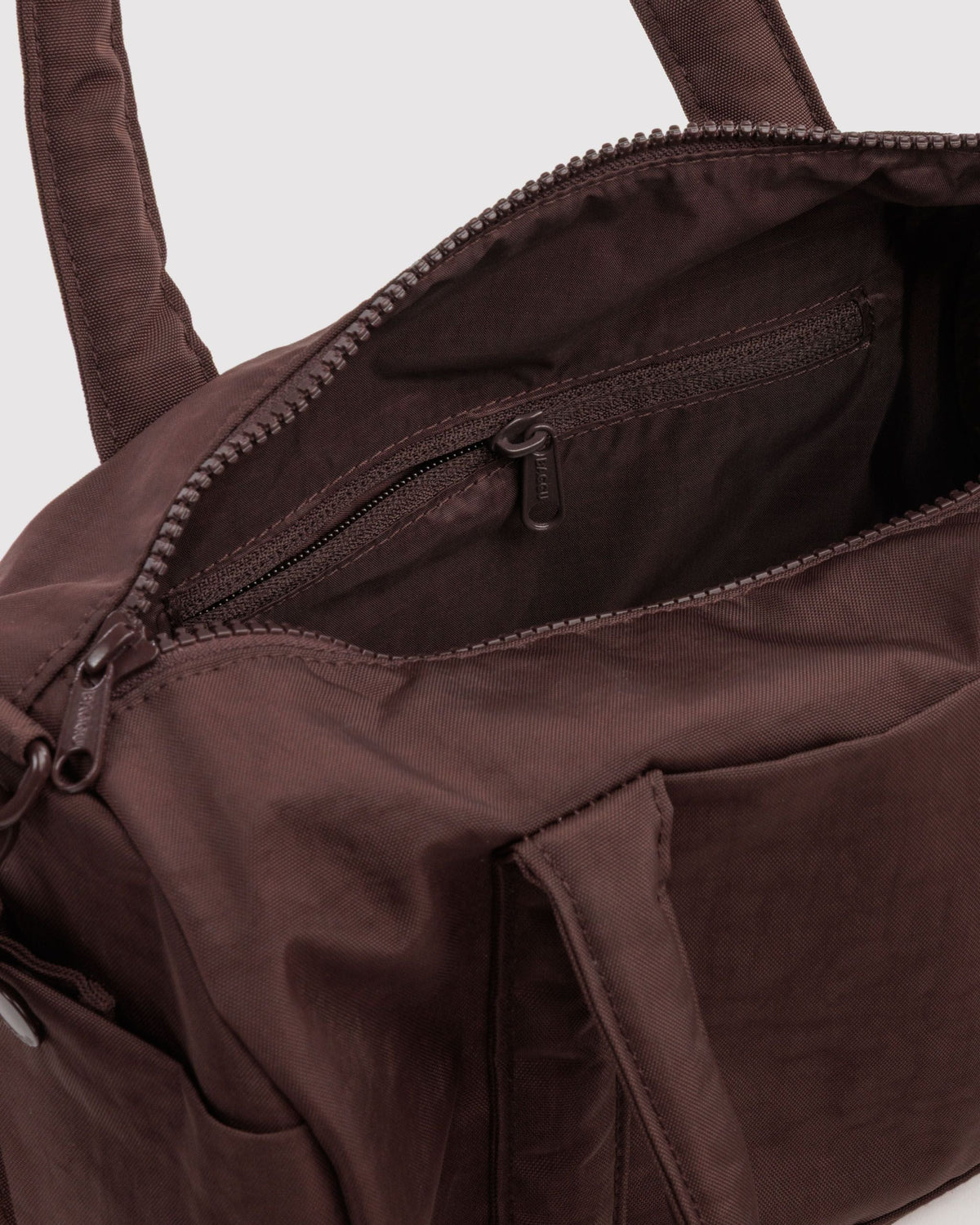 Nylon Duffle Bag - Coffee - image 5