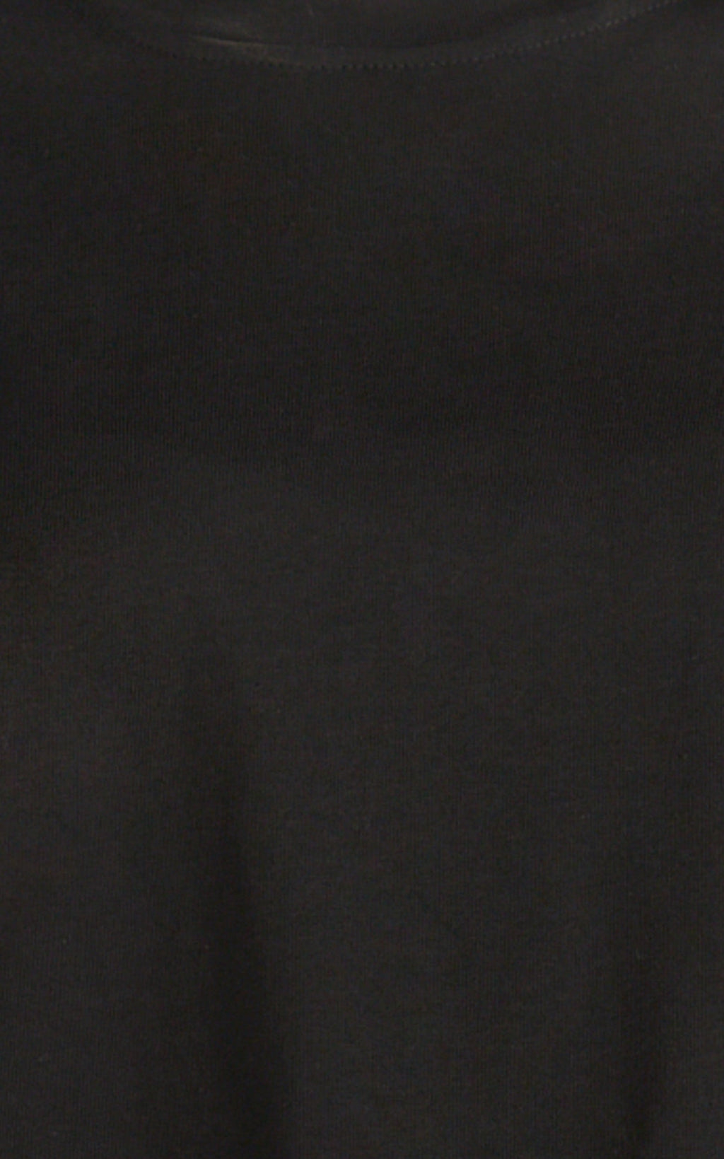 Abby Top - Asym Tee with Lace Trim in Black