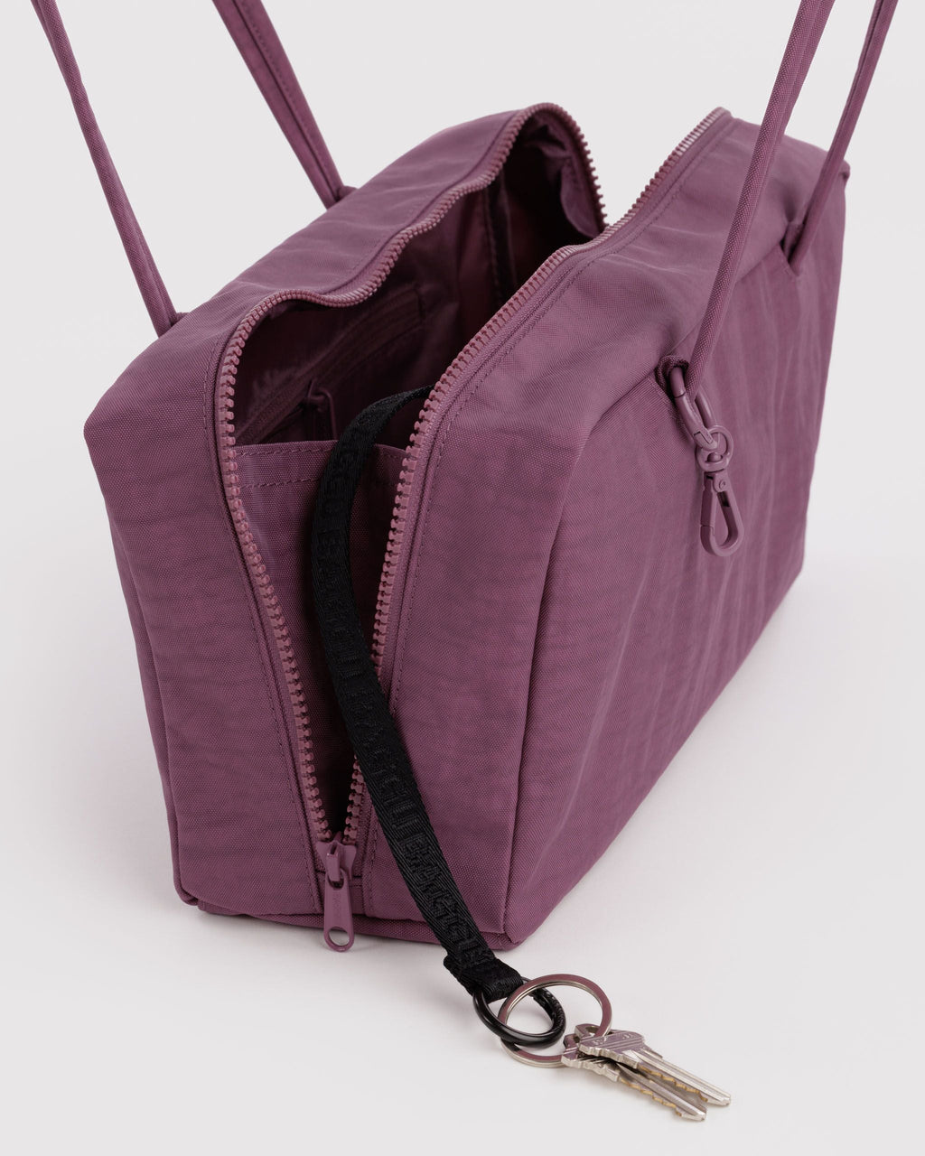 Nylon Bowler Bag - Wild Plum - image 4
