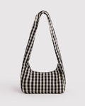 Nylon Meringue Bag - Black and Cream Gingham