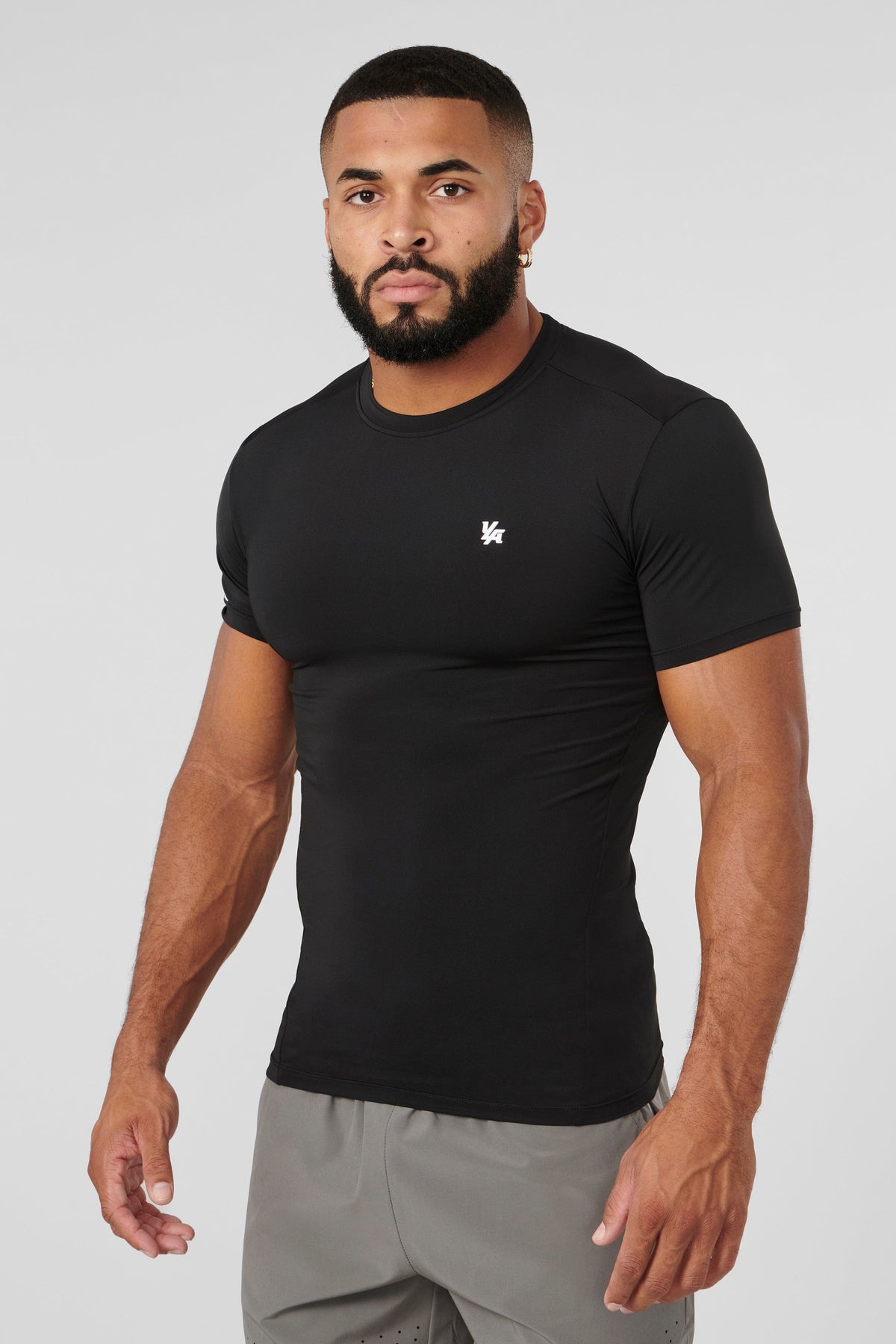 476 - Stealth Compression Tees - Black / Small