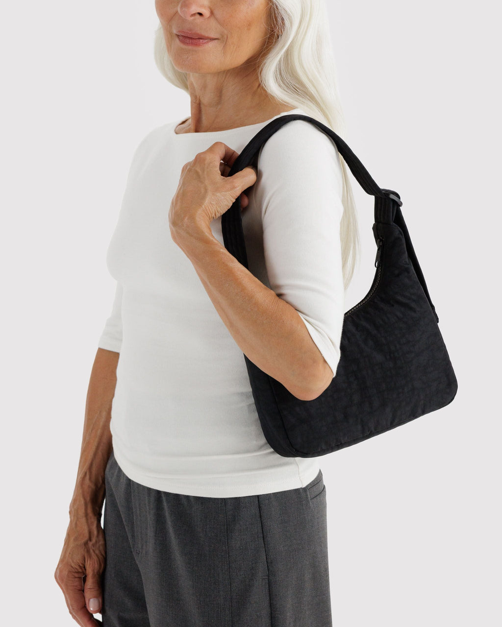 Mini Nylon Shoulder Bag - Black Key Leash - image 2