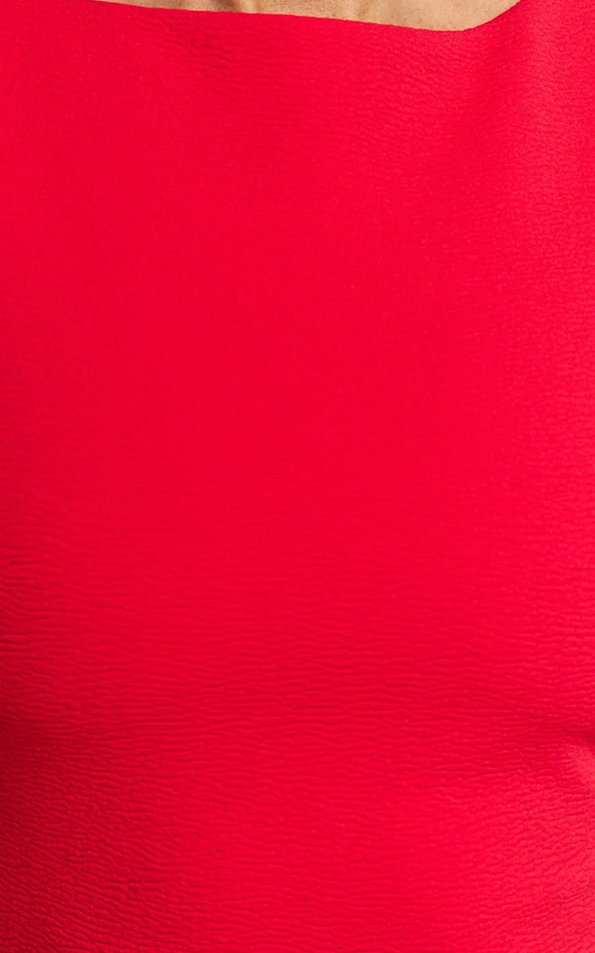Luiza Midi Dress - Ruffle Hem Corset Back Dress in Red
