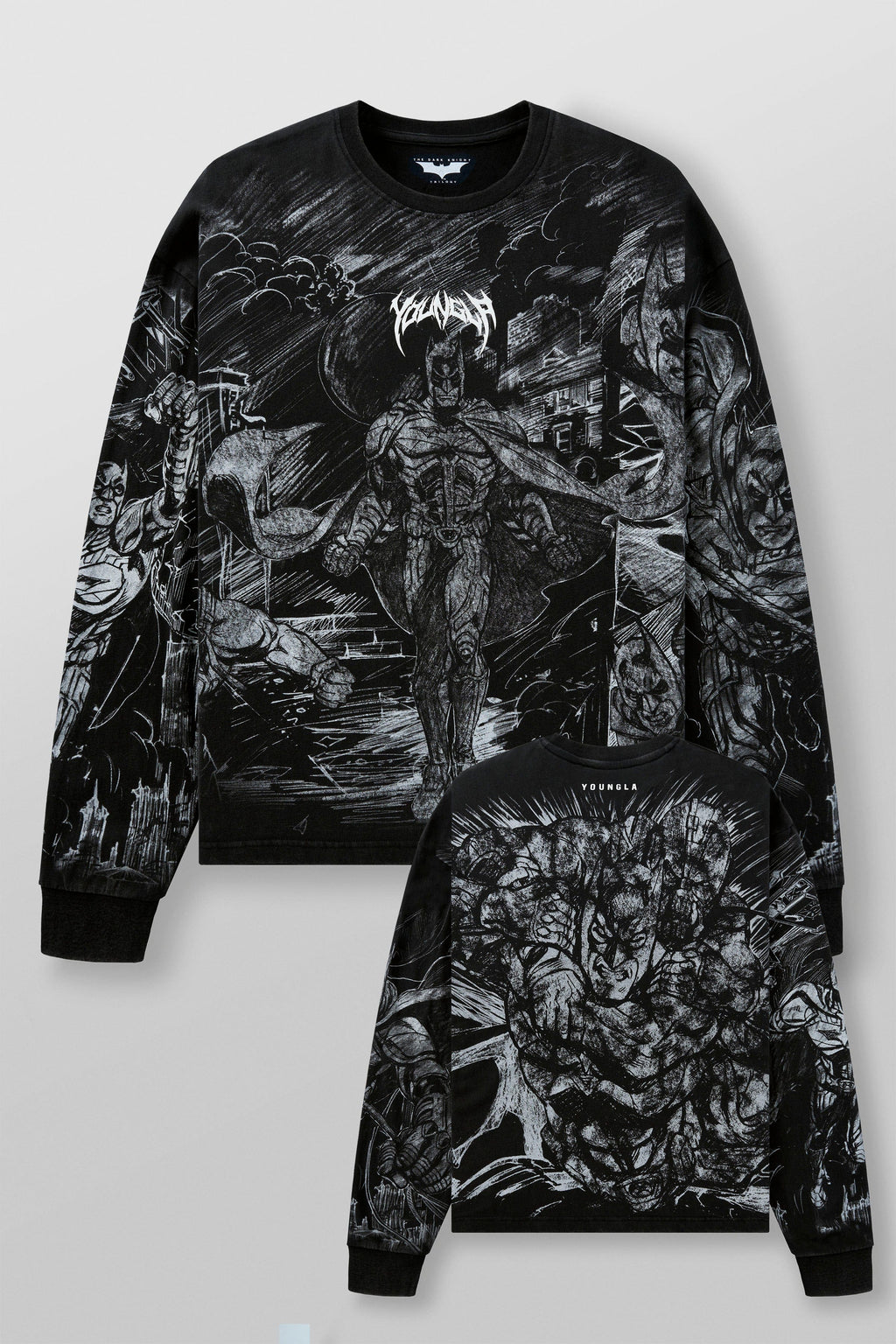 8002 - Batman Comic Longsleeves