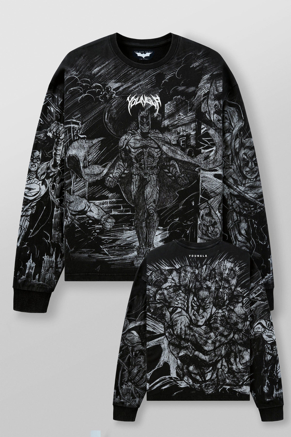 8002 - Batman Comic Longsleeves