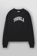 826 - Uni Crewneck - Black Wash / Small