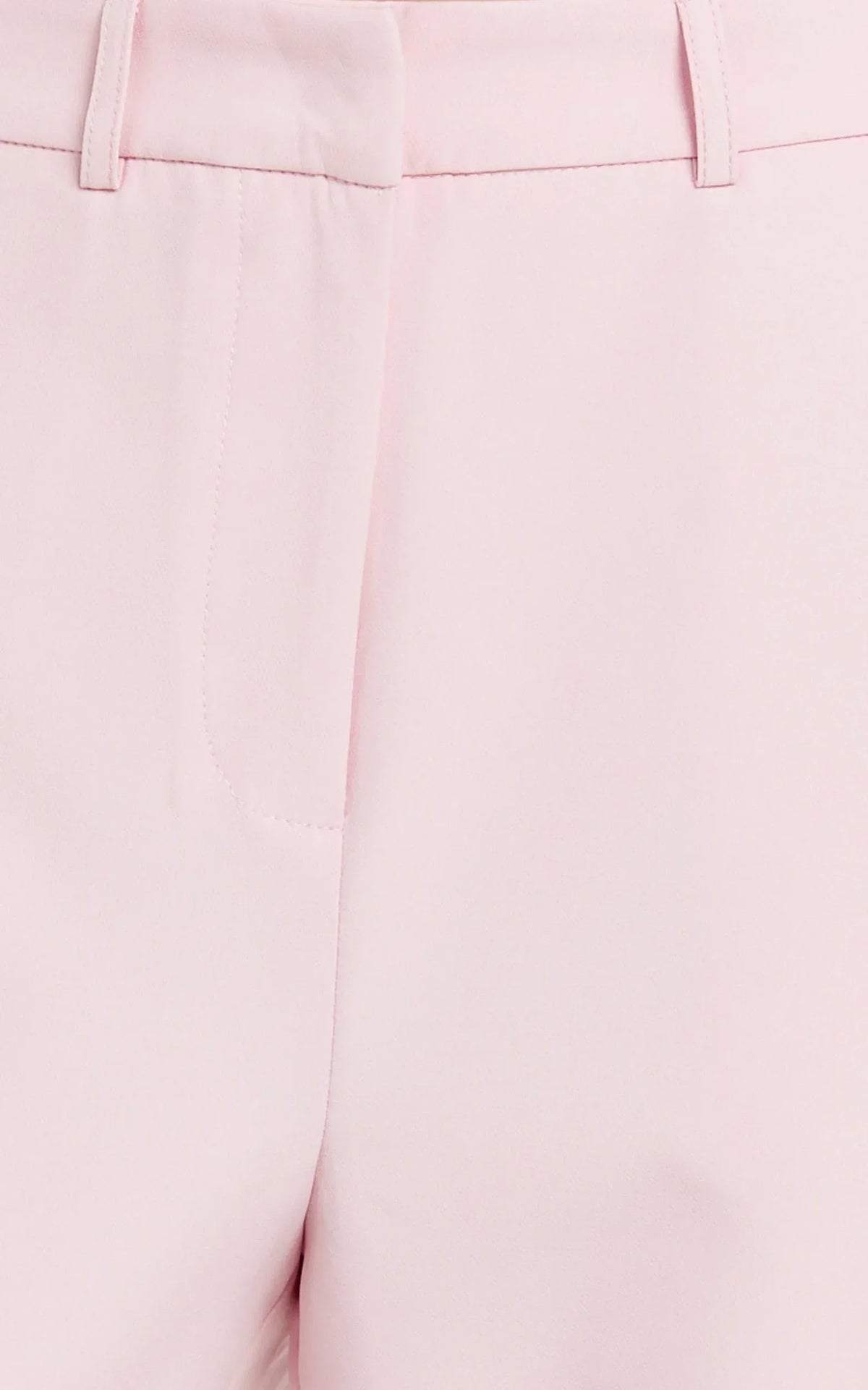 Hermie Pants - High Waisted Cropped Tailored Pants in Pale Pink