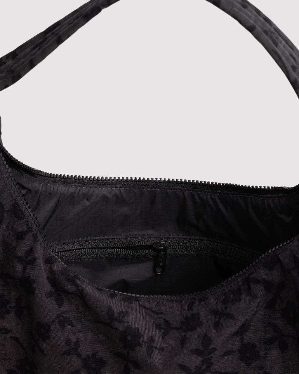 Nylon Shoulder Bag - Charcoal Ditsy Floral - image 4