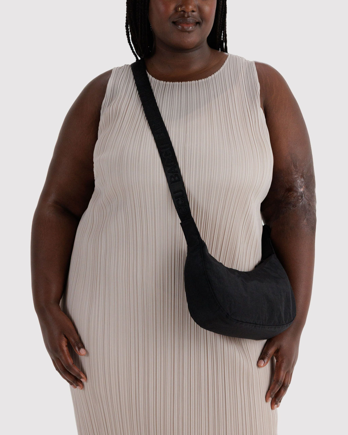 Small Nylon Crescent Bag - Black - image 2