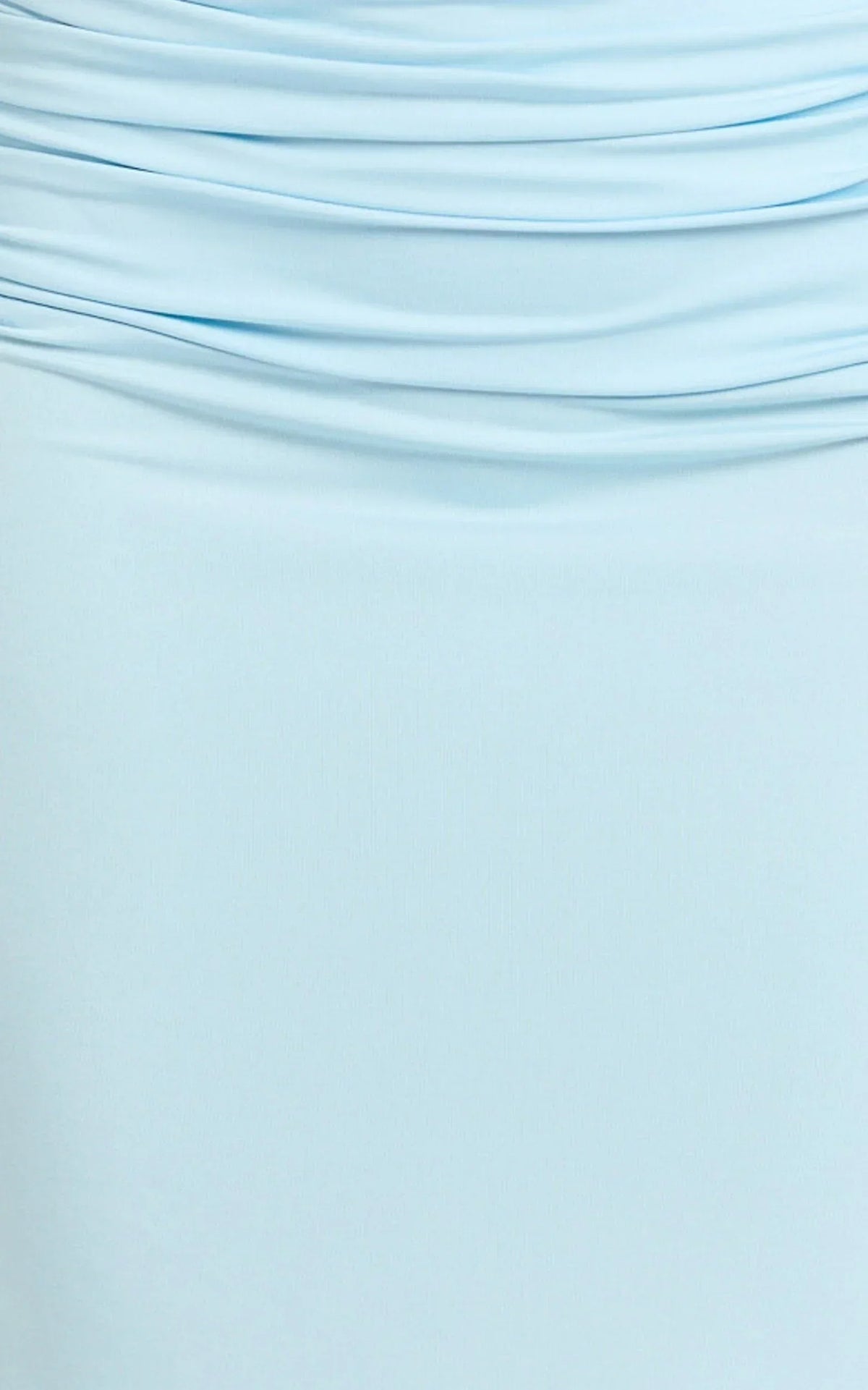Lizzy Maxi Dress - Backless Ruched Bodycon Dress in Blue