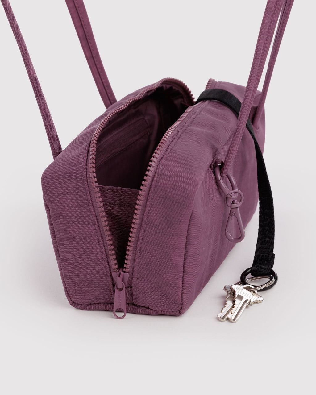 Small Nylon Bowler Bag - Wild Plum - image 4