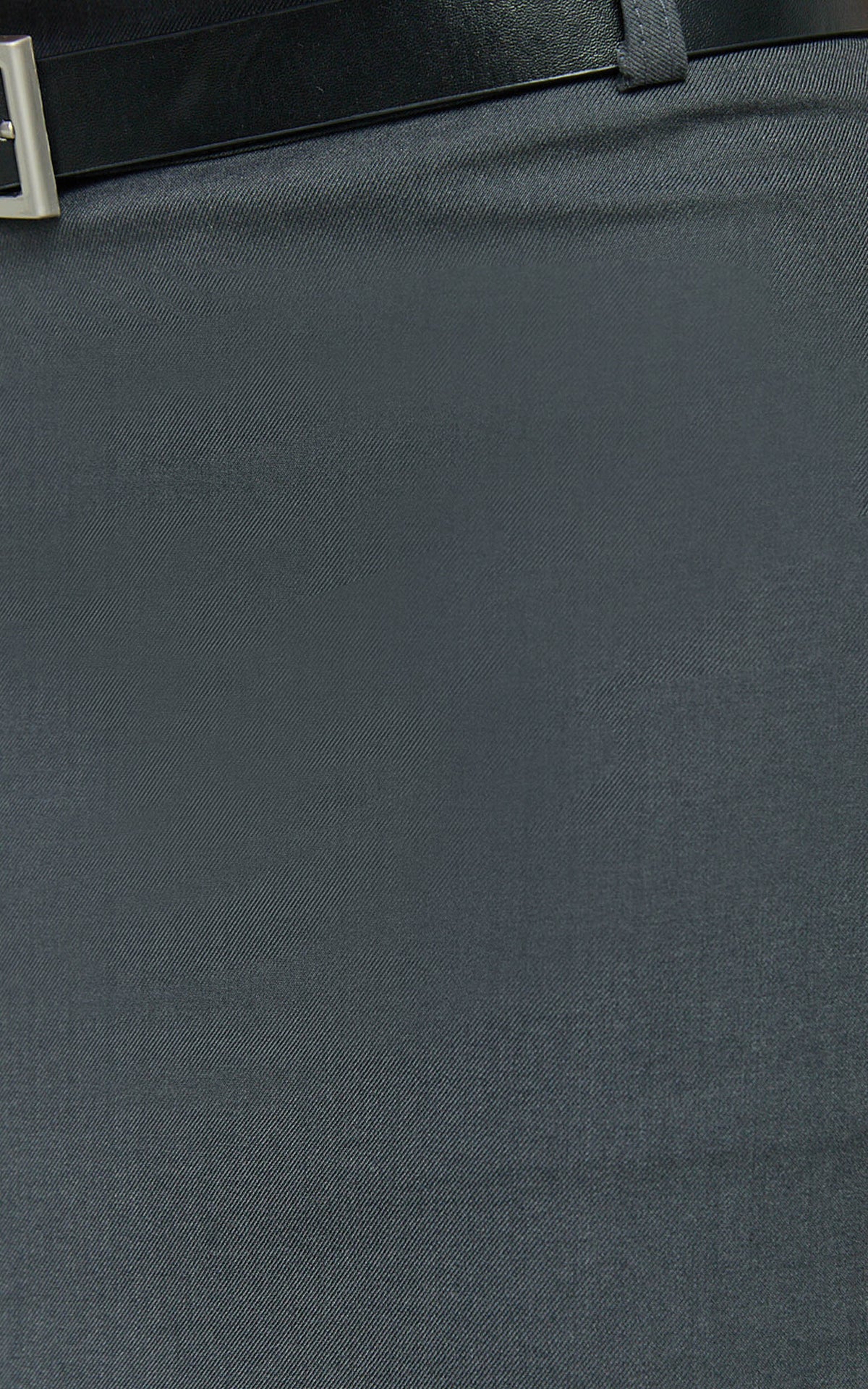 Kamille Skort - Tailored Skort With Belt in Grey