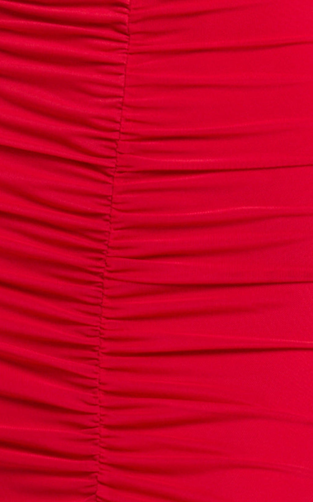 Alanna Maxi Dress - Off Shoulder Ruched Mesh Dress in Red
