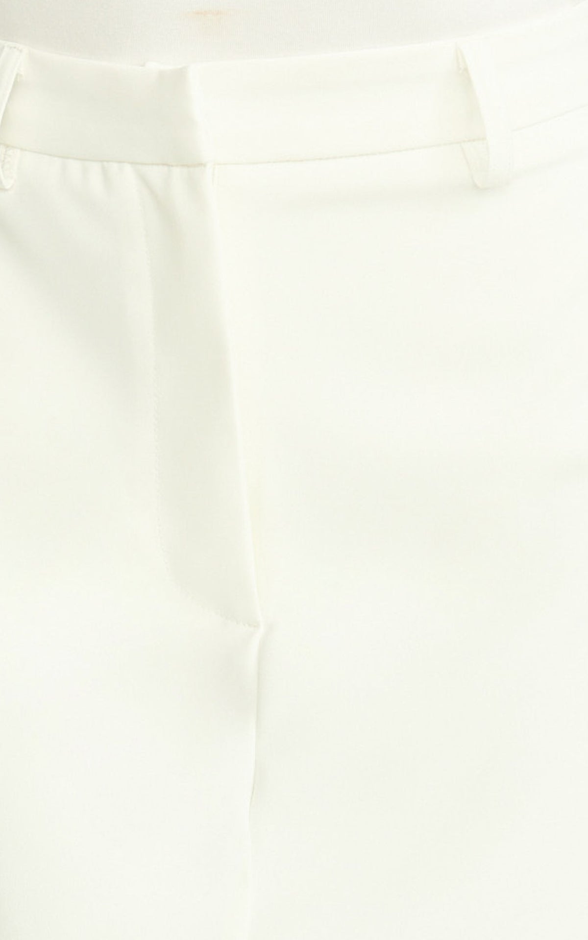 Alanna Midi Skirt - High Waisted Back Split Pencil Skirt in White