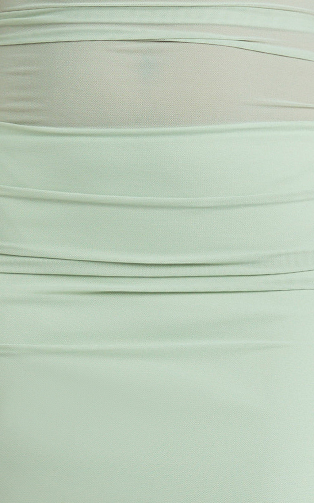 Almarie Midi Dress - Halter Neck Mesh Dress in Sage