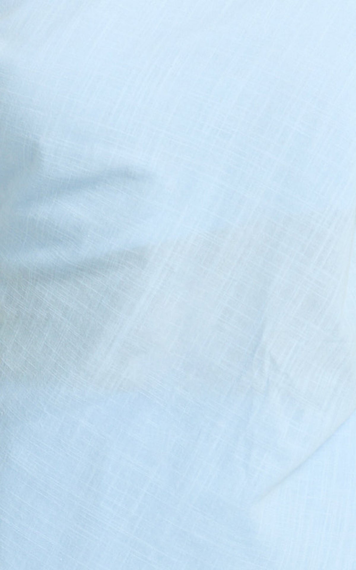 Annalie Two Piece Top and Pants Set - Off Shoulder Linen Set in Baby Blue