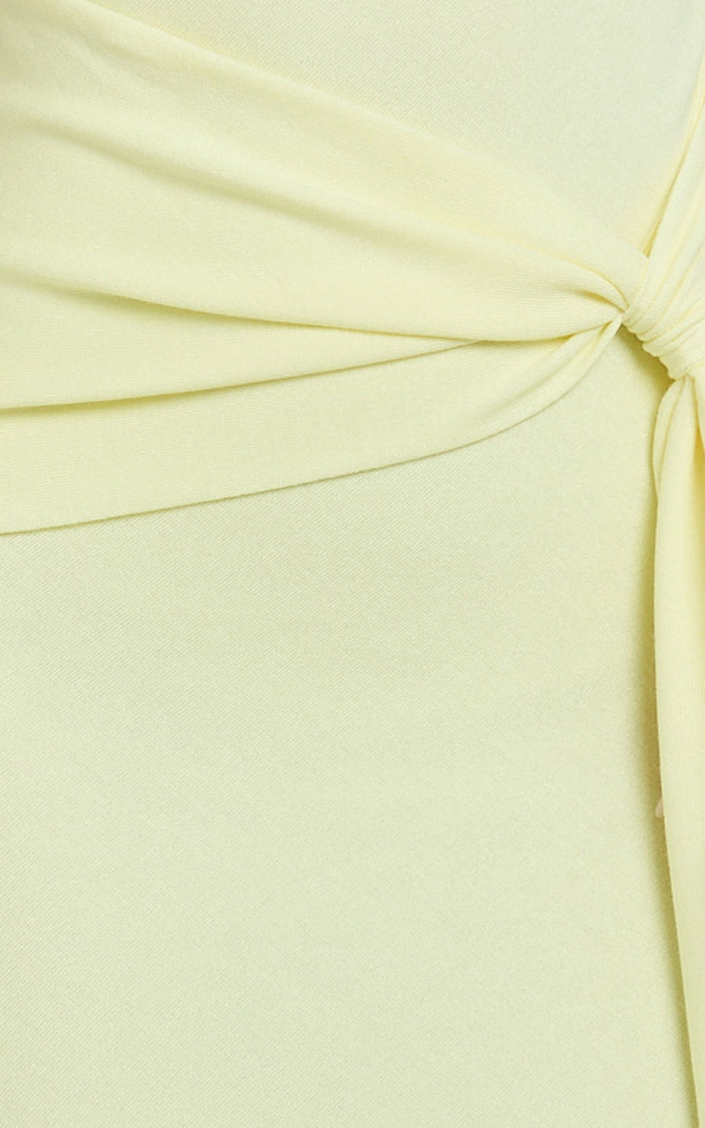 Aria Midi Dress - Strapless Tie Waist Dress in Lemon