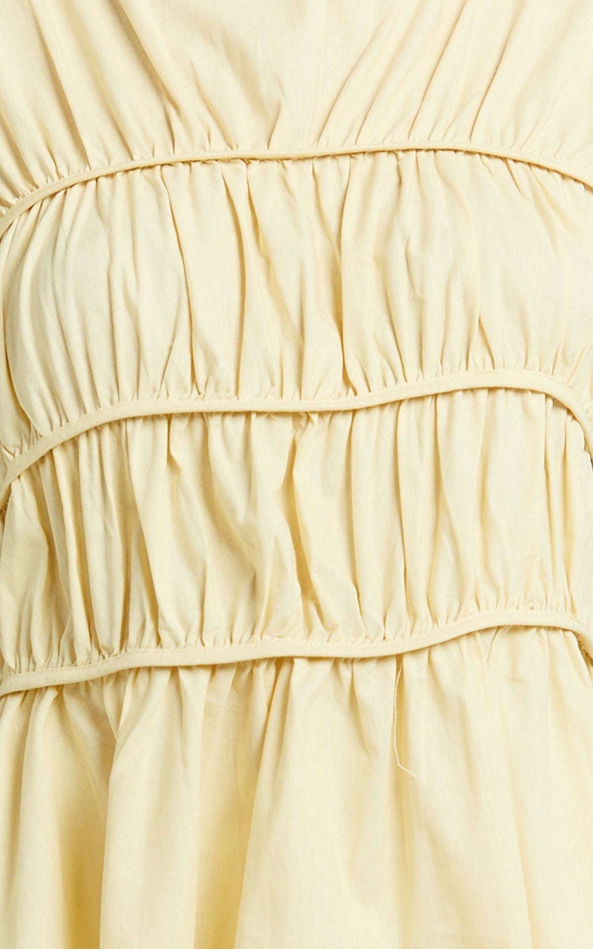 Auric Two Piece Set - Ruched Detail Top and Wide Leg Pants Set in Lemon