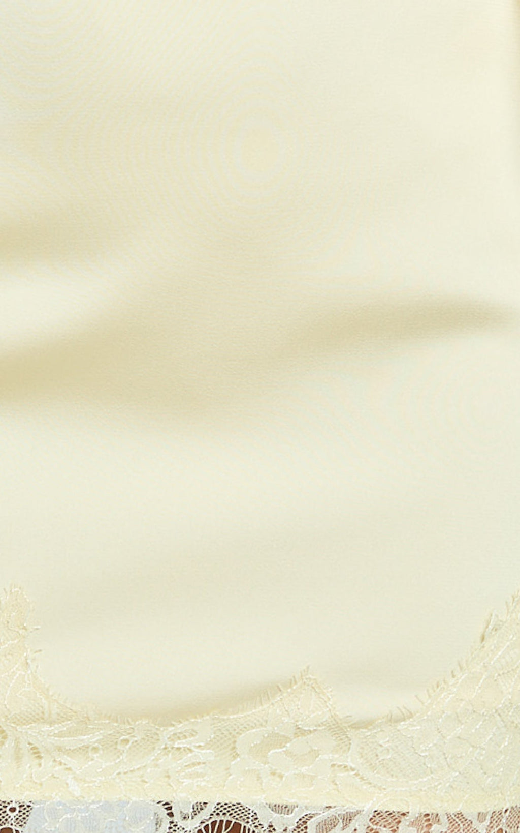 Ava Mini Skirt - Lace Trim Skirt in Lemon