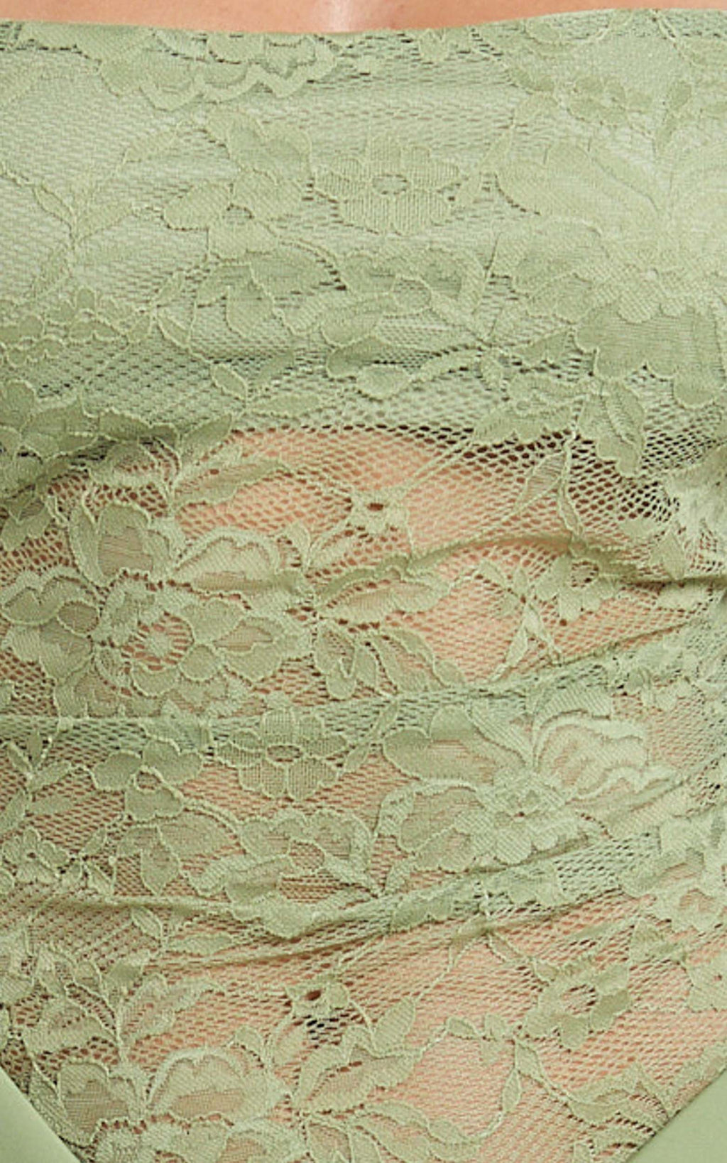 Rania Maxi Dress - Contrast Lace Bodice Bias Cowl Drop Waist Dress in Sage