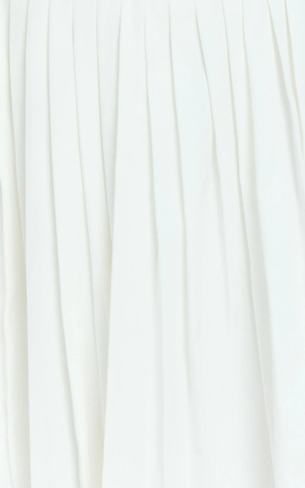 Nicolette Mini Dress - Square Neck Strappy Tie Shoulder Drop Waist Pleated Skirt Dress in Off White