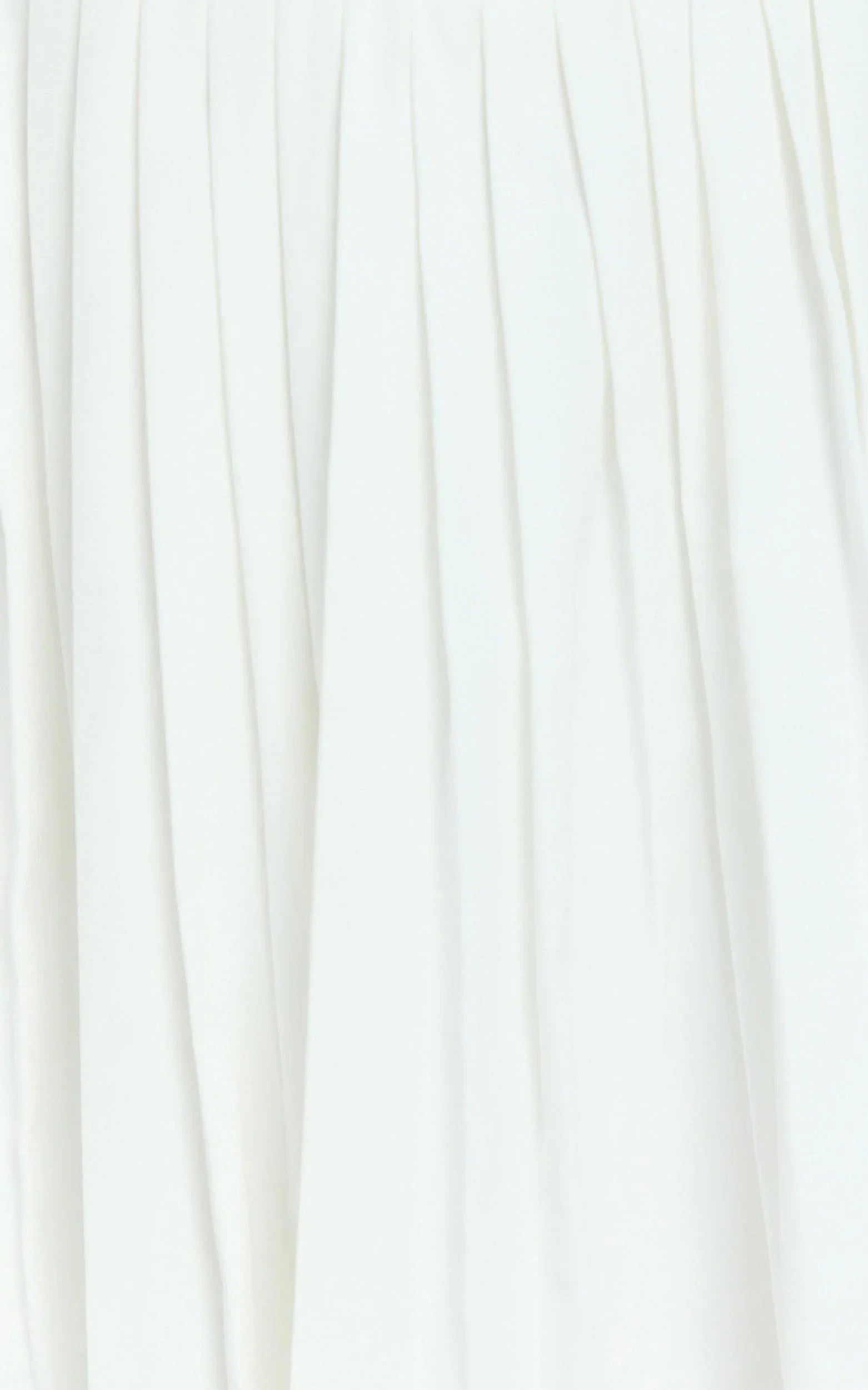 Nicolette Mini Dress - Square Neck Strappy Tie Shoulder Drop Waist Pleated Skirt Dress in Off White