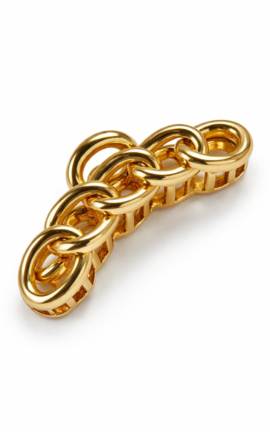 Barbara Hair Clip - Chain Detail Claw Clip in Gold