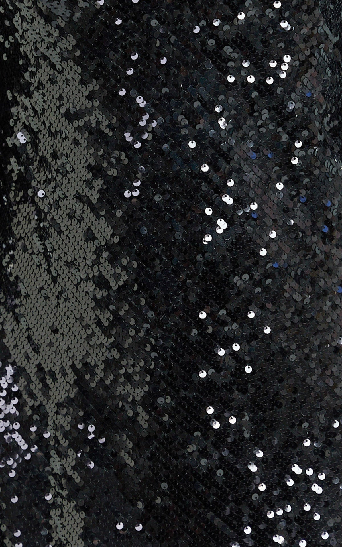 Bertina Mini Dress - Sequin Scoop Neck Low Back Dress in Black