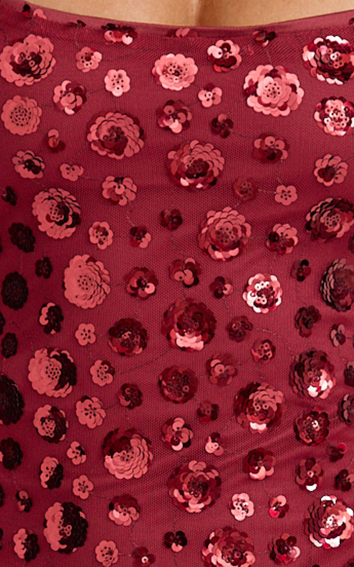 Blaze Maxi Dress - Backless Sequin Dress in Wine