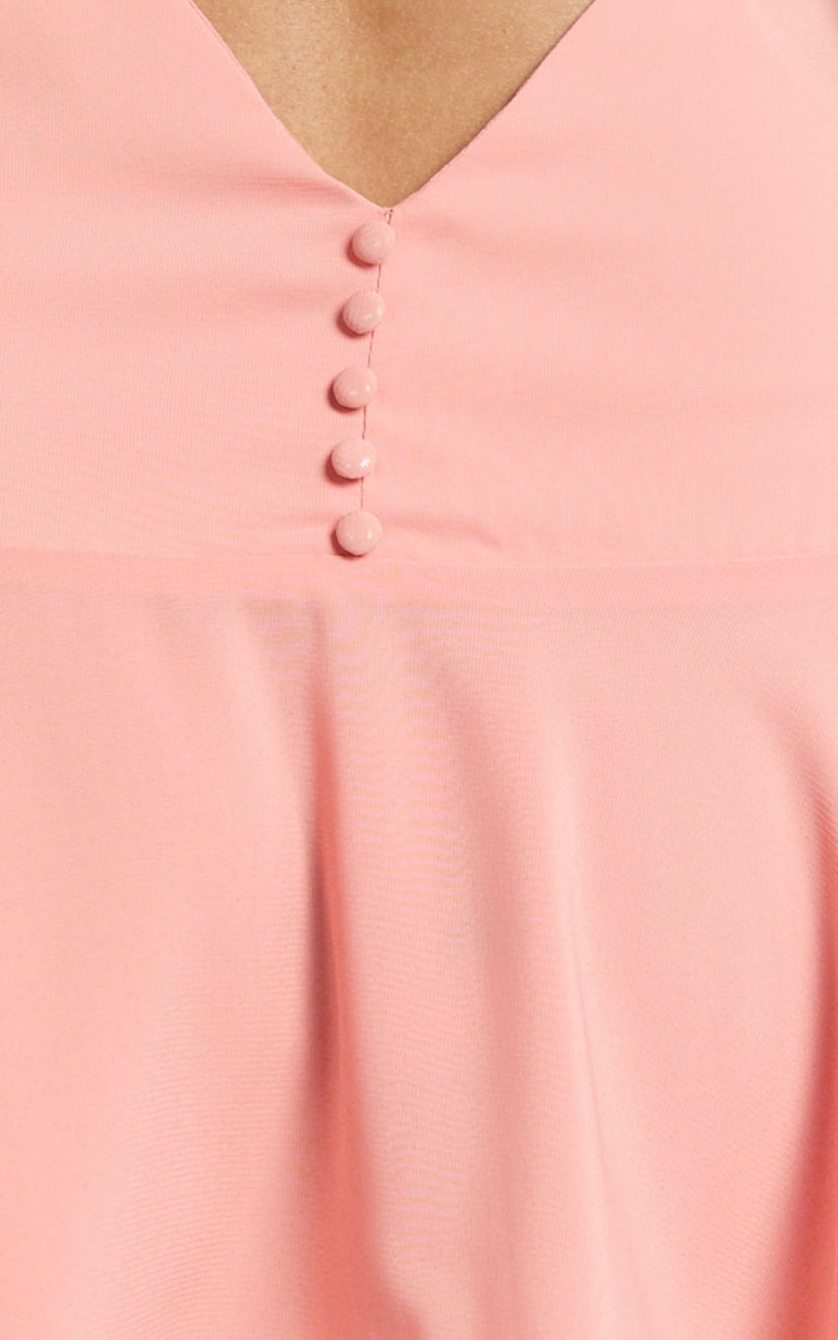 Bryonie Mini Dress - Backless Halter Dress in Grapefruit